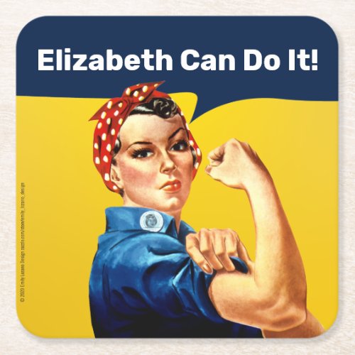 Rosie the Riveter  Coaster  Paper  Personalize