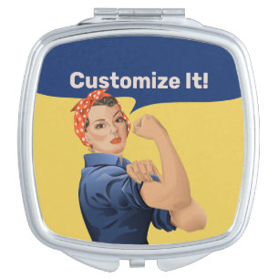 Rosie the Riveter Compact Mirror