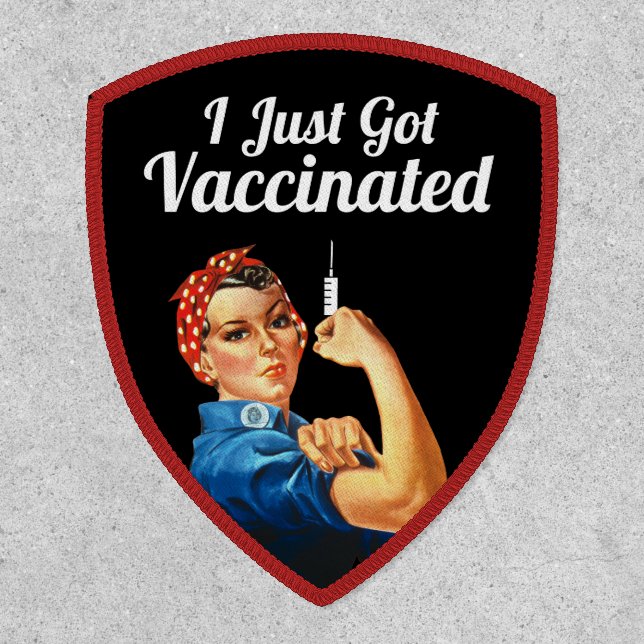 Rosie the Riveter Covid-19 Vaccine Vaccinated Patch (Front)