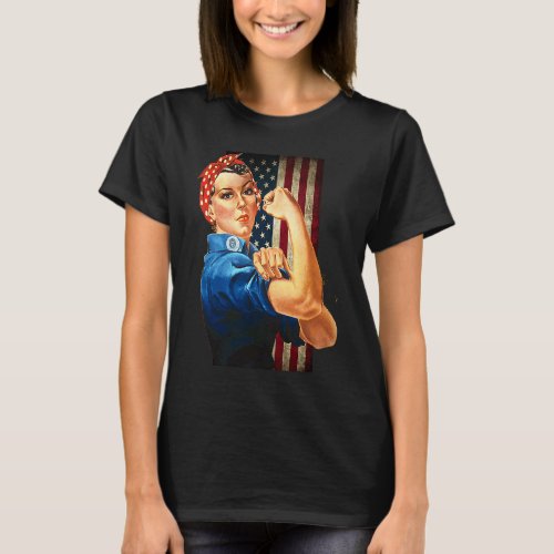 Rosie the Riveter Empowered Woman Empower Woman T_Shirt