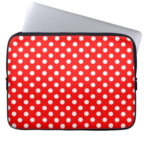Rosie The Riveter Fashion Style Retro Polka Dots Laptop Sleeve