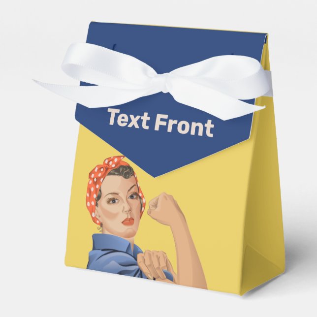 Rosie the Riveter Favor Box (Front Side)