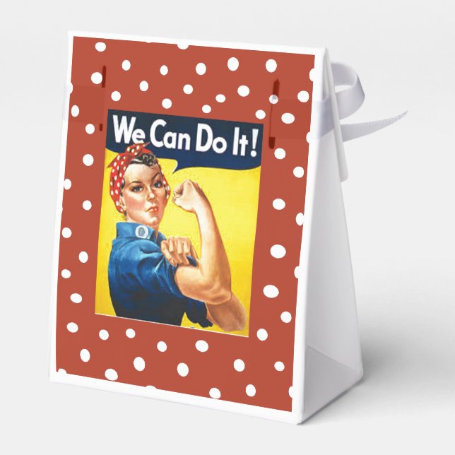 Rosie the Riveter Favor Boxes (Back Side)