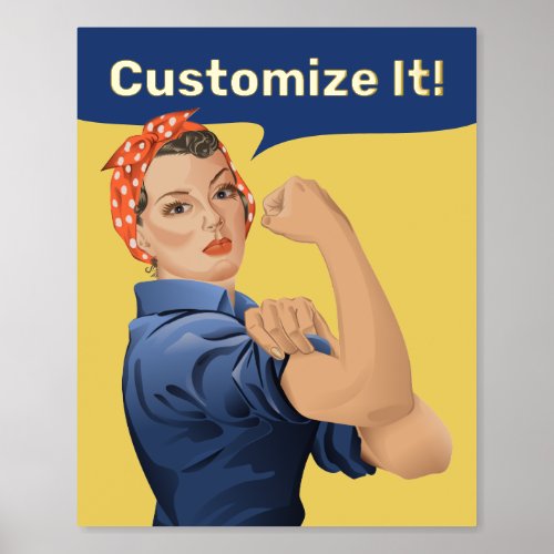 Rosie the Riveter Foil Prints