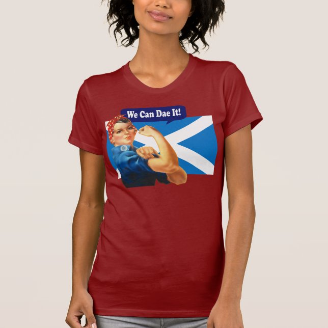 Rosie the Riveter for Scottish Independence T-Shirt (Front)