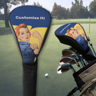 Rosie the Riveter Golf Head Cover
