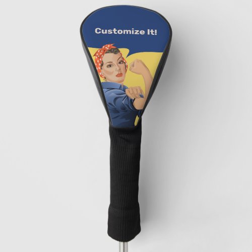 Rosie the Riveter Golf Head Cover