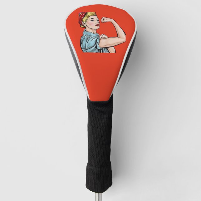 rosie the riveter golf head cover (Front)