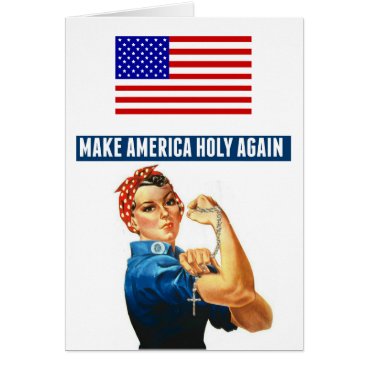 Rosie the Riveter Holy Rosary American Flag Rosie the Riveter Holy Rosary American Flag