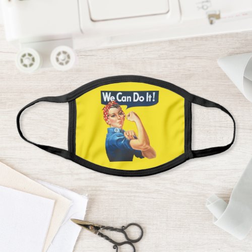 Rosie the Riveter Iconic Artwork We Can Do It Face Mask