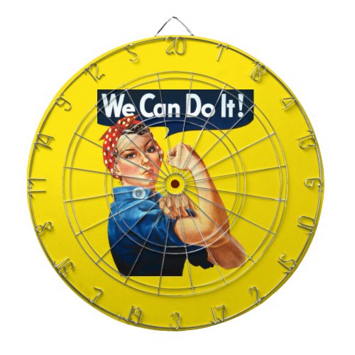Rosie the Riveter Iconic Poster We Can Do It Dart Board