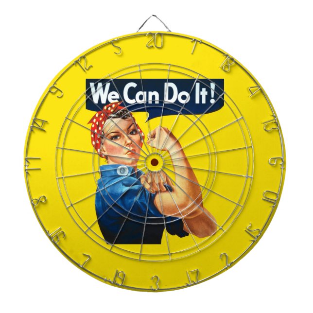 Rosie the Riveter (Iconic Poster) (We Can Do It!) Dart Board (Front)