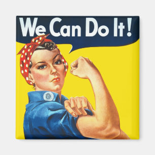Rosie the Riveter (Iconic Poster) (We Can Do It!) Magnet
