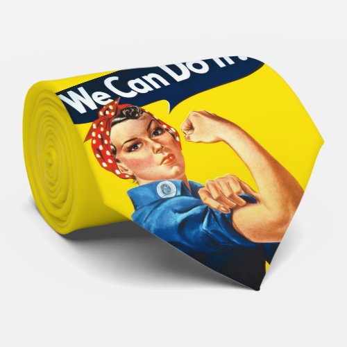 Rosie the Riveter Iconic Poster We Can Do It Neck Tie