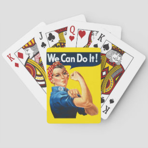Rosie the Riveter (Iconic Poster) (We Can Do It!) Poker Cards