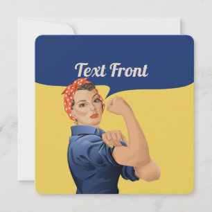 Rosie the Riveter Invitation