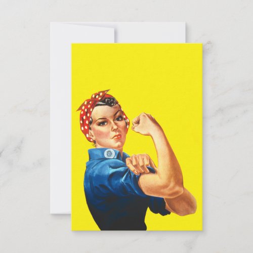 Rosie the Riveter Invitation