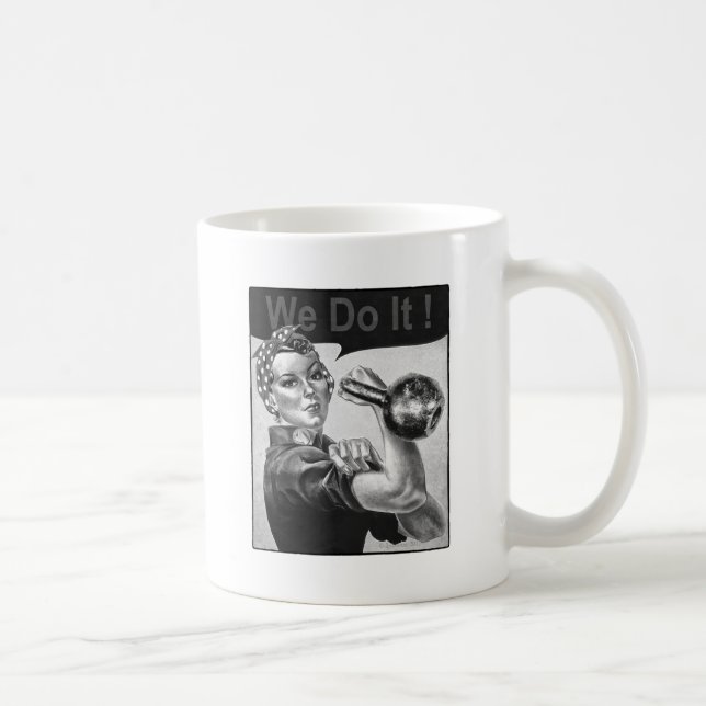 Rosie the Riveter Kettlebell Mug (Right)