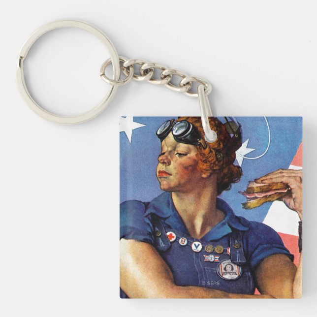 Rosie the Riveter Keychain (Front)