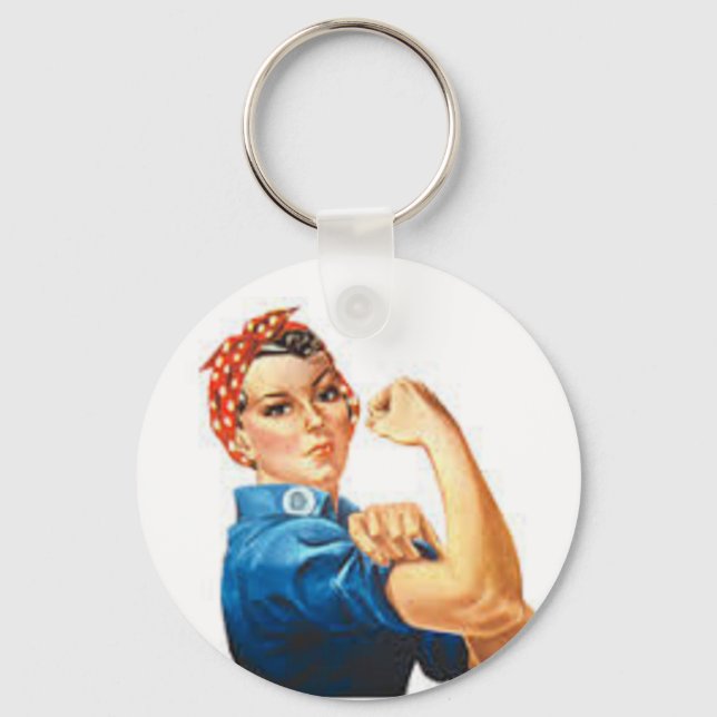 Rosie the Riveter Keychain (Front)