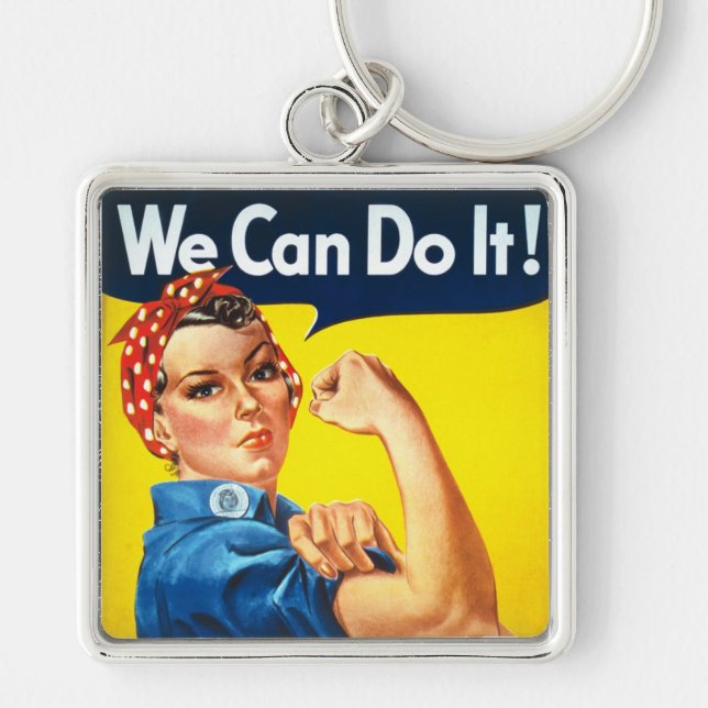 Rosie The Riveter Keychain (Front)