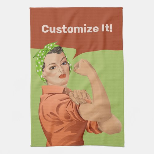 Rosie the Riveter Kitchen Towel