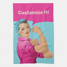 Rosie the Riveter Kitchen Towel
