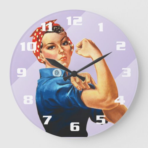 Rosie the Riveter Large Clock