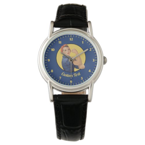 Rosie the Riveter Large Clock Watch