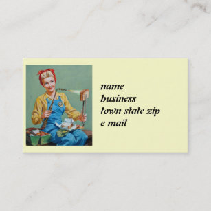 Rosie the Riveter Makes Toasted Cheese Business Card