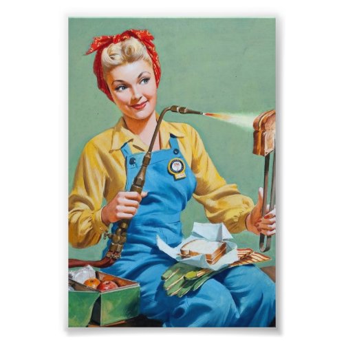 Rosie the Riveter Makes Toasted Cheese Photo Print