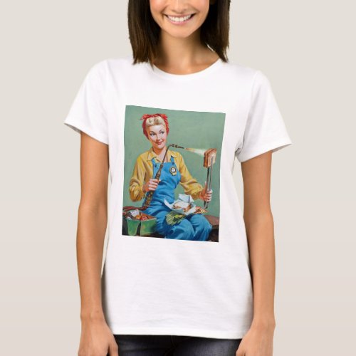 Rosie the Riveter Makes Toasted Cheese T_Shirt