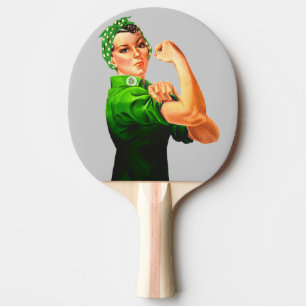 Rosie The Riveter - Military Support Ping Pong Paddle