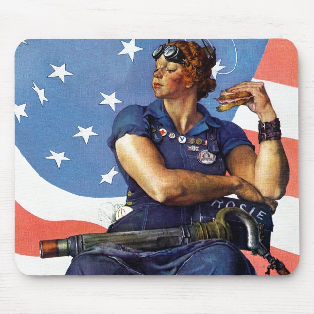 Rosie the Riveter Mouse Pad (Front)