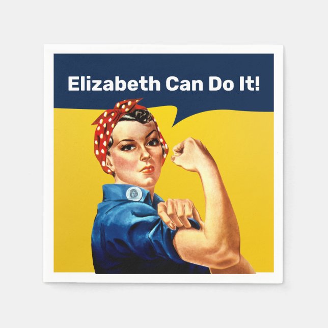 Rosie the Riveter | Napkin | Personalize (Front)