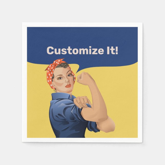 Rosie the Riveter Napkins (Front)