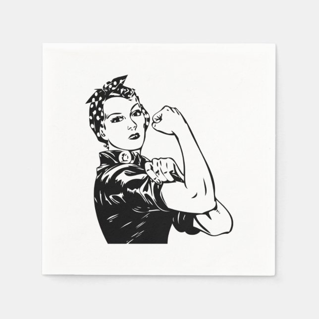 Rosie the Riveter Napkins (Front)