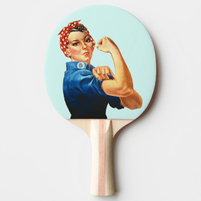 ROSIE THE RIVETER New Ping Pong Paddle (Front)