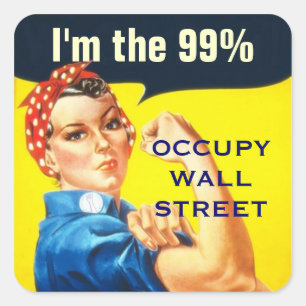 Rosie the Riveter OWS sticker