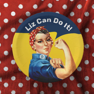 Rosie the Riveter   Paper Plate   Personalize