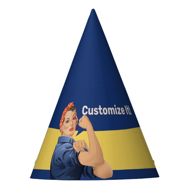 Rosie the Riveter Party Hat (Front)