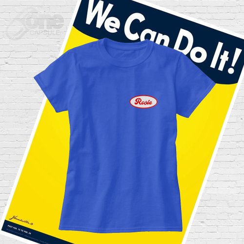 Rosie the riveter patch Halloween Costume T_Shirt