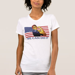 Rosie the Riveter Patriotic T-Shirt