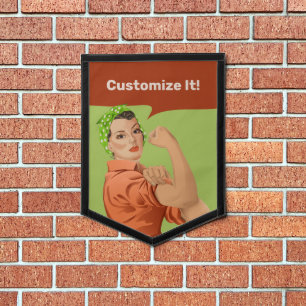 Rosie the Riveter Pennant