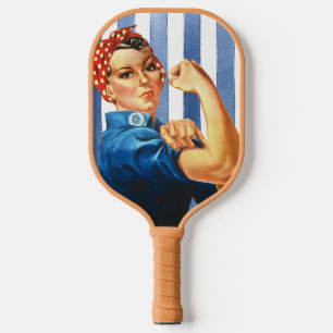 Rosie the Riveter Pickleball Paddle