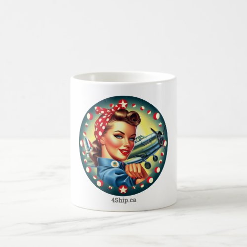 Rosie the Riveter Pin_up Girl Mug