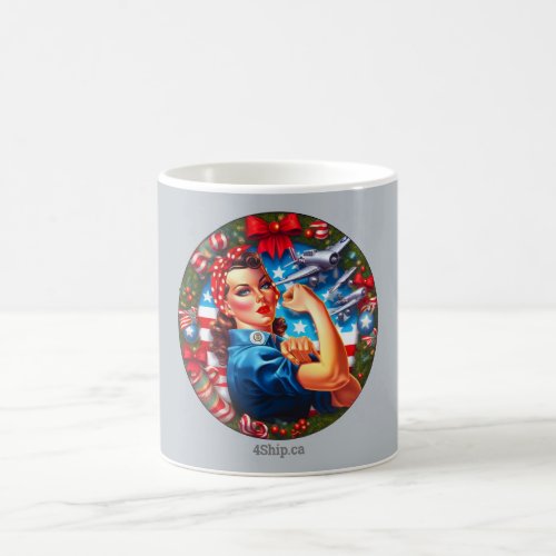 Rosie the Riveter Pin_up Girl Mug