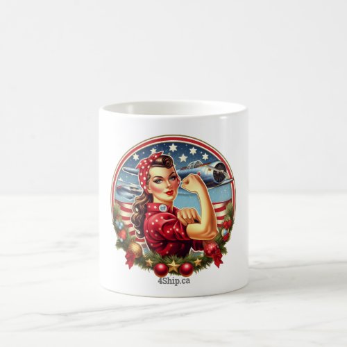 Rosie the Riveter Pin_up Girl Mug