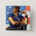 Rosie The Riveter Pinback Button at Zazzle