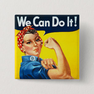 Rosie The Riveter Pinback Button